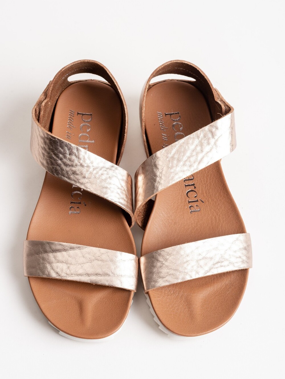 Pedro Garcia Jedda Metallic Asymmetrical Sandal Size 36 - Picture 11 of 13
